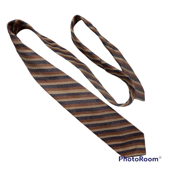 Austin Reed Tie Striped Pure Wool - Picture 2 of 5